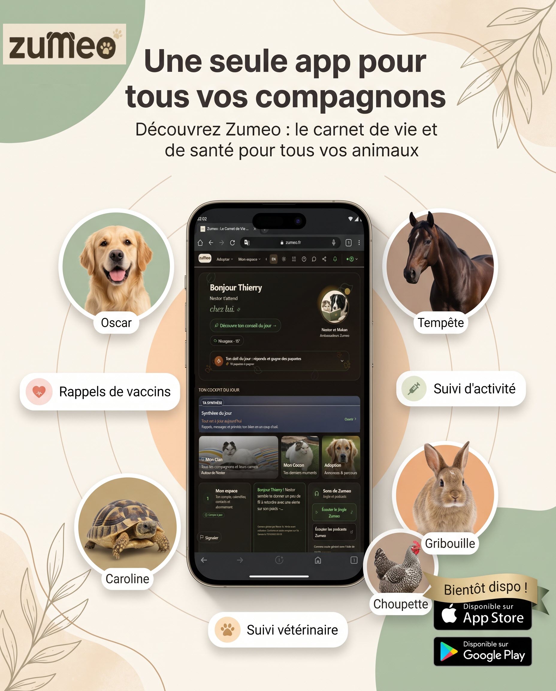 🐰🐴 Zumeo grandit… et ouvre son carnet aux NAC et aux équidés !